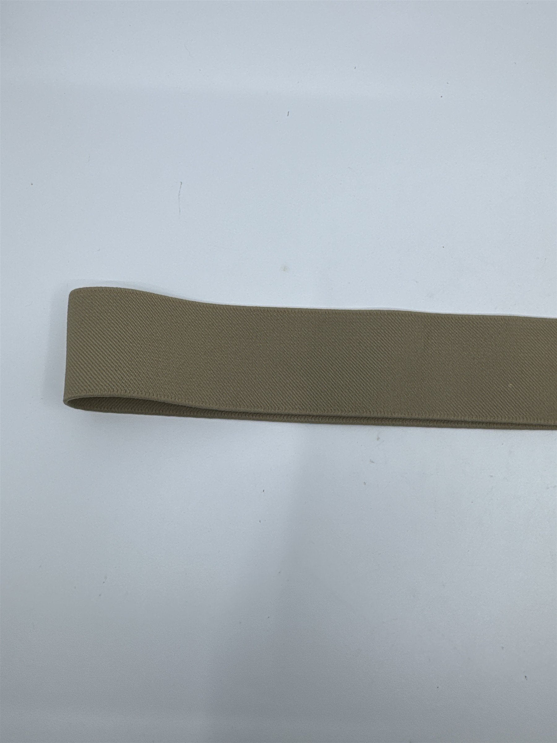 Women's Tan/Beige O-Ring Fashionable Elastic Belt