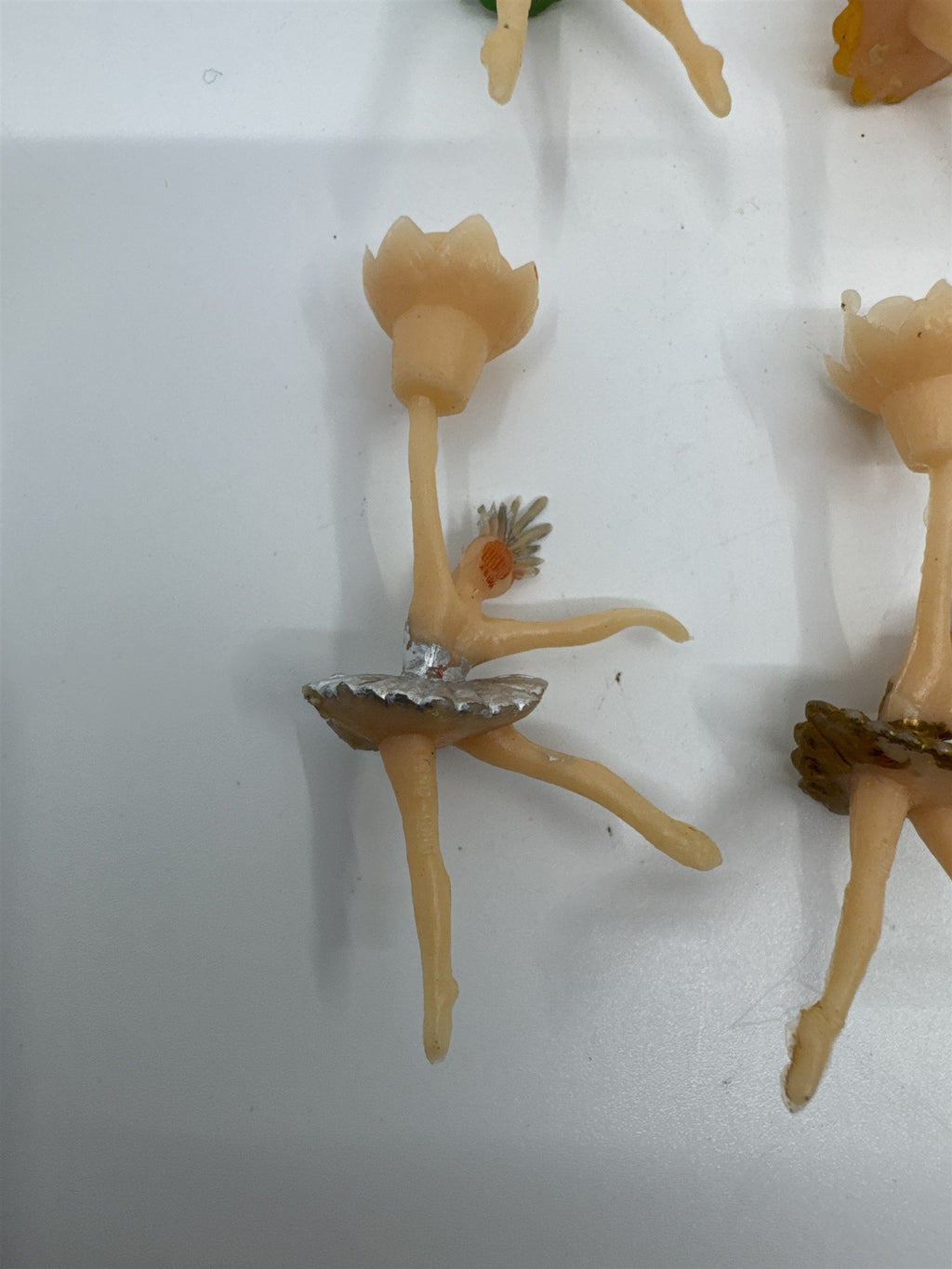 Set of 6 Vintage Ballerina/Tutus Cake Toppers/Candle Holders For Birthday Cakes