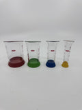 Set Of Four OXO Mini Measuring Beakers 4,2,1 Tablespoon and 1 Teaspoon