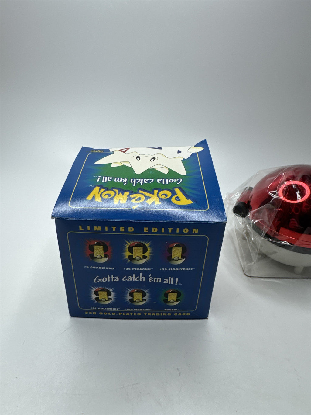 Vintage 1998 Pokemon Limited Edition Togepi 23K Gold-Plated Trading Card IN BOX