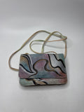 The Animal Geniune Leather India Crossbody Satchel Wallet Purse /w Mirror Retro