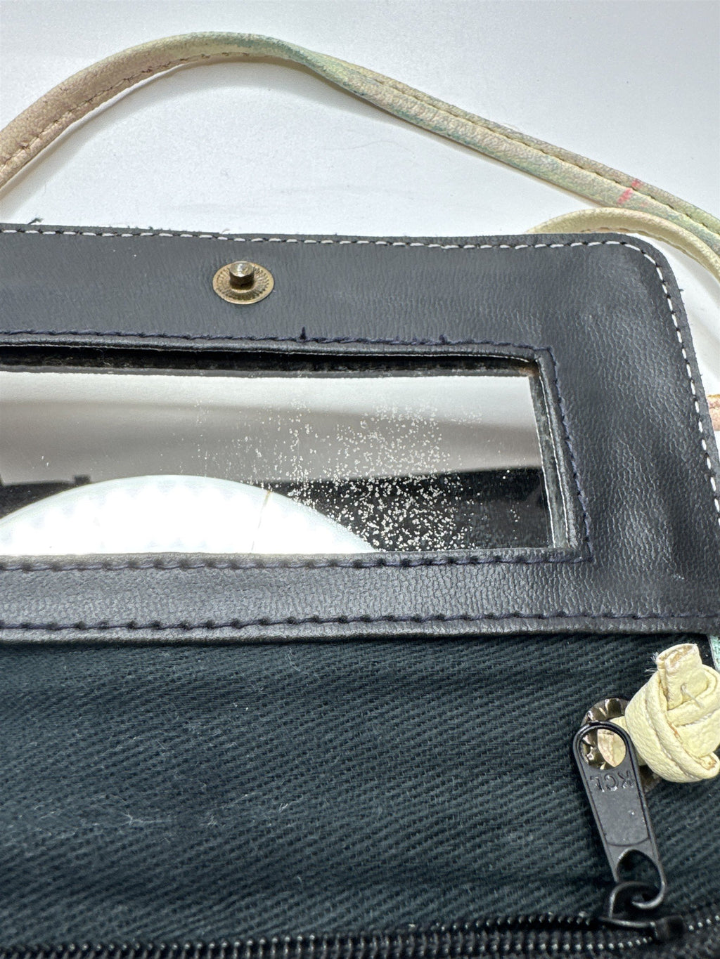 The Animal Geniune Leather India Crossbody Satchel Wallet Purse /w Mirror Retro