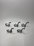 Lot 5 Antique Victorian Cast Iron Acorn Hat Coat Hooks - Architectural Salvage