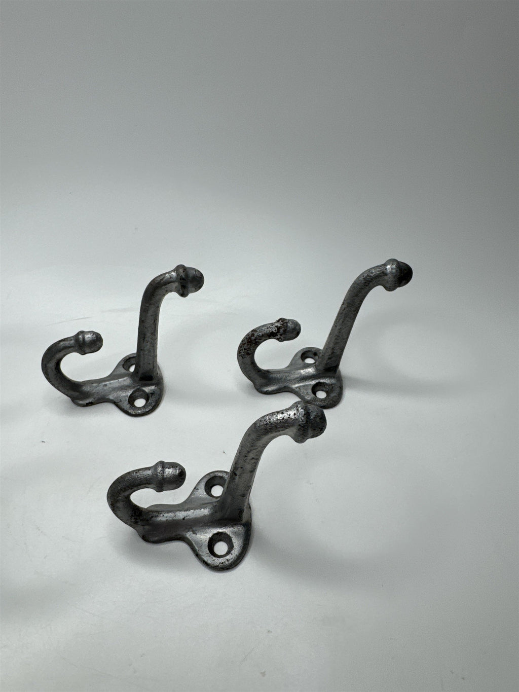 Lot 5 Antique Victorian Cast Iron Acorn Hat Coat Hooks - Architectural Salvage