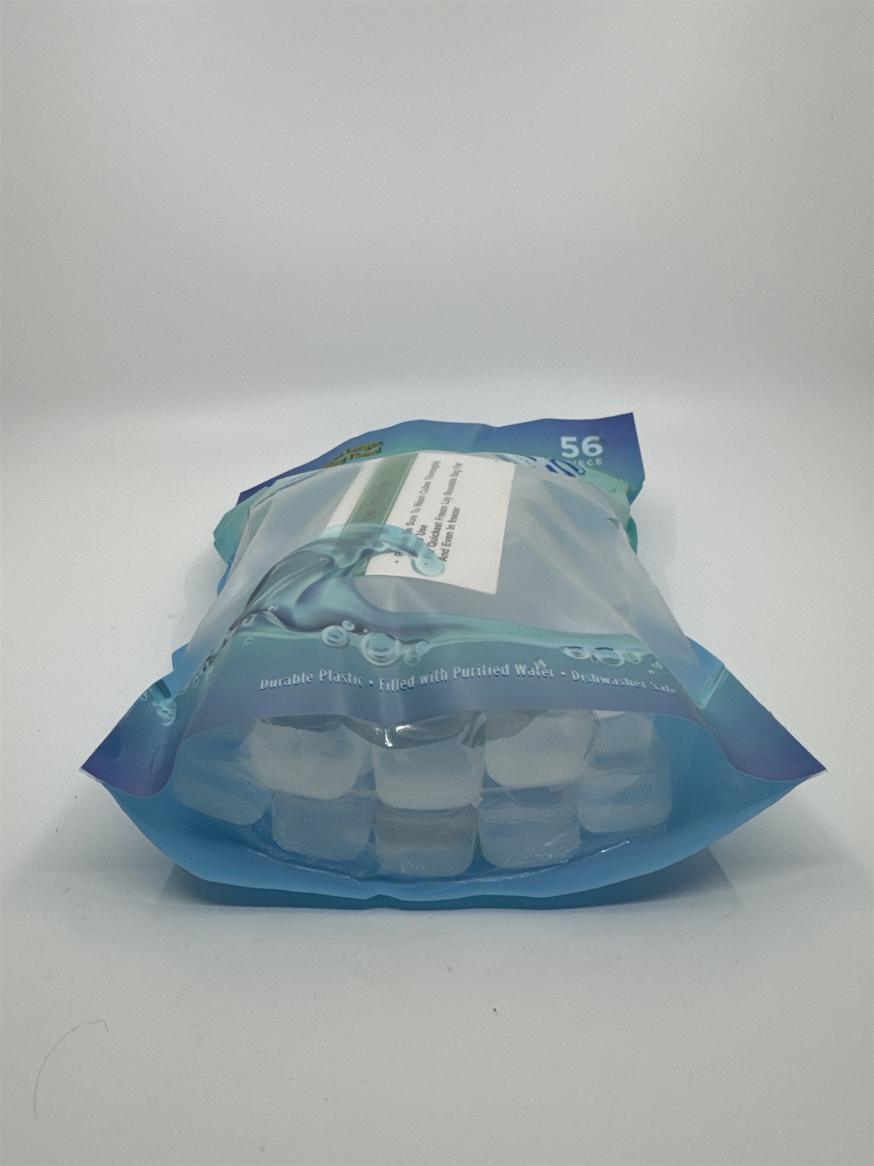 Reusable & Freezable Clear Plastic Ice Cubes 56 Piece by Urban Essentials