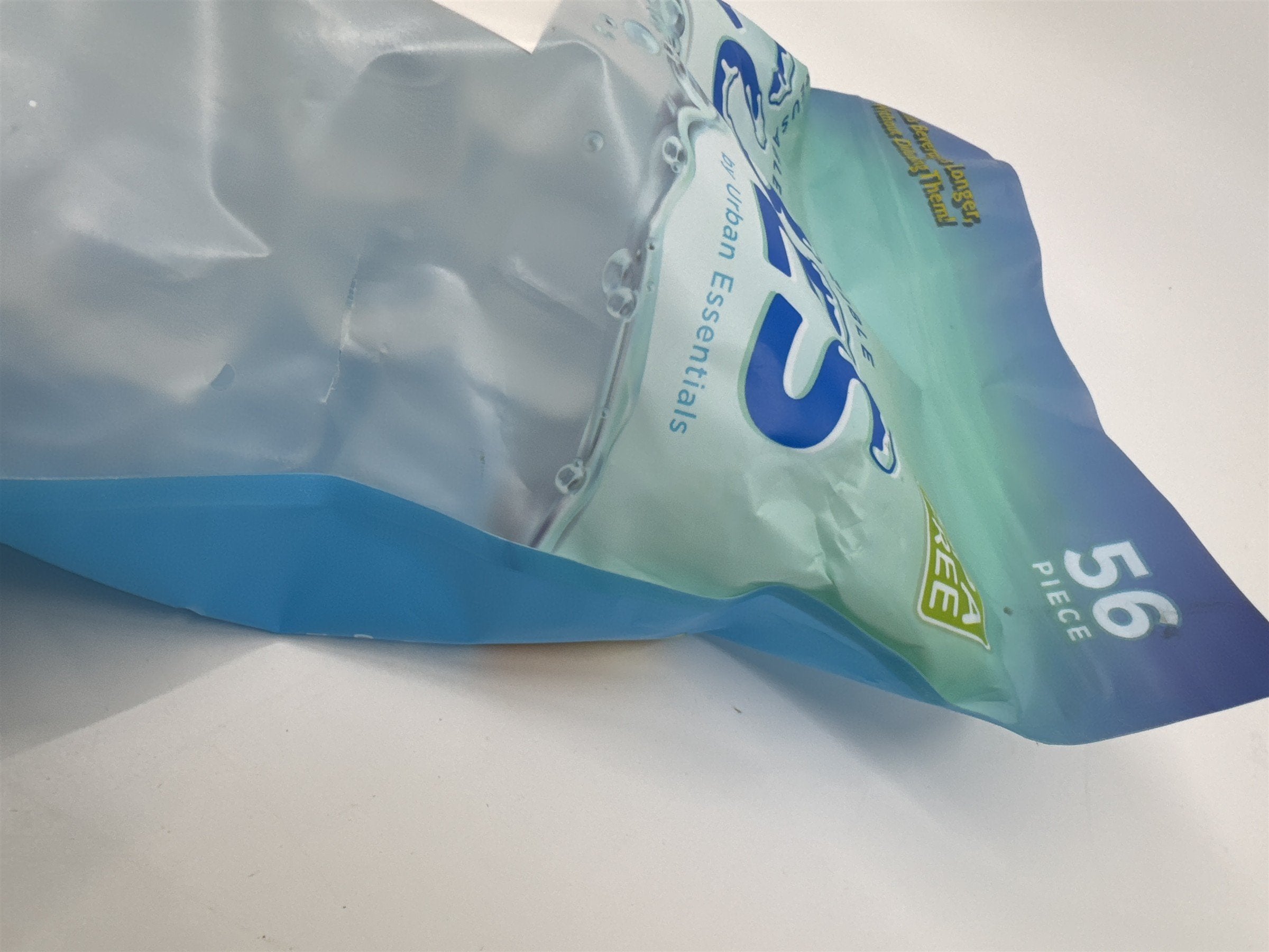 Reusable & Freezable Clear Plastic Ice Cubes 56 Piece by Urban Essentials