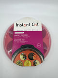 Instant Pot Red Silicone Egg Bite Mold With Lid For Muffins and Cupcakes 6-8 Qt