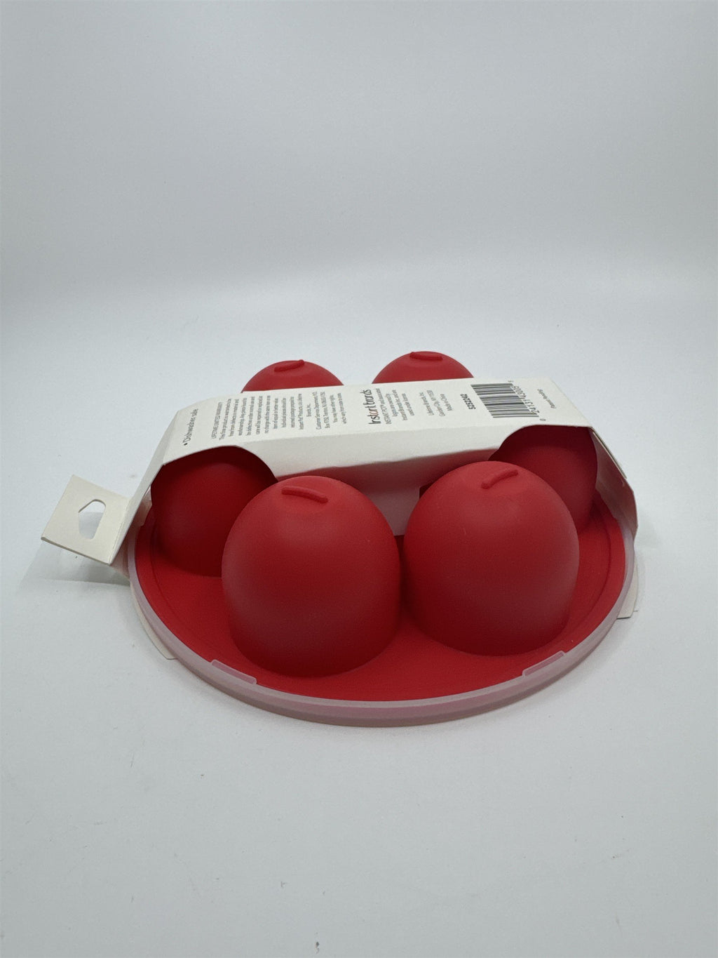 Instant Pot Red Silicone Egg Bite Mold With Lid For Muffins and Cupcakes 6-8 Qt