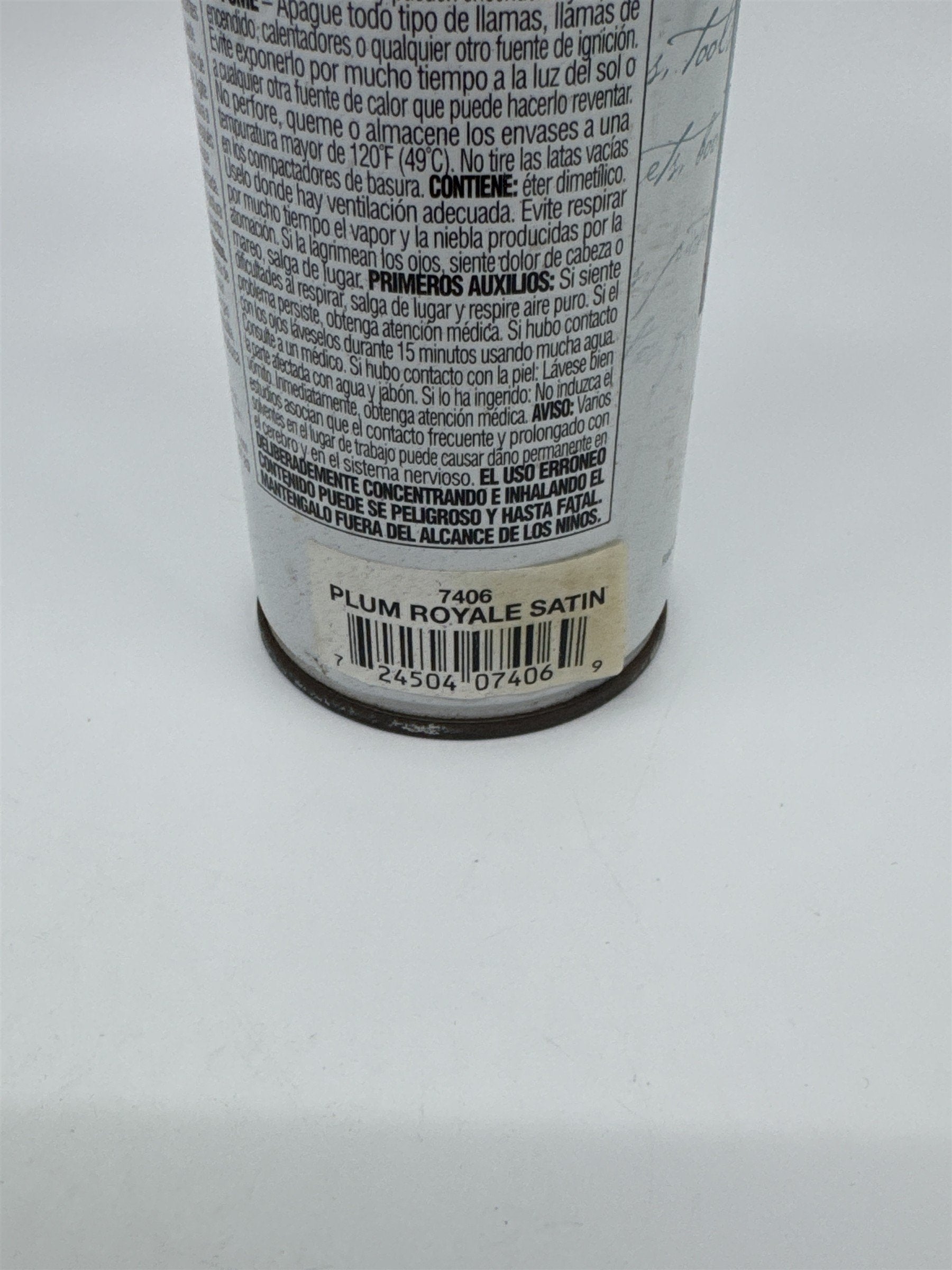 Krylon Home Decor Durable Latex Spray Paint Can Plum Royale Satin 1/3 Full Can