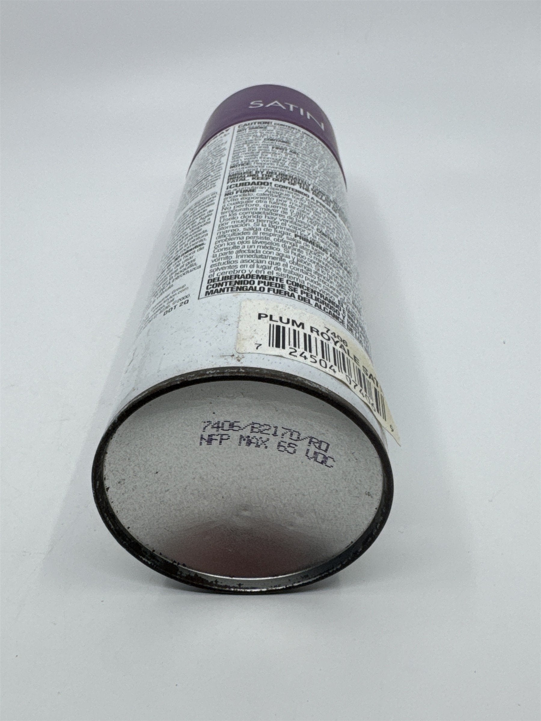 Krylon Home Decor Durable Latex Spray Paint Can Plum Royale Satin 1/3 Full Can