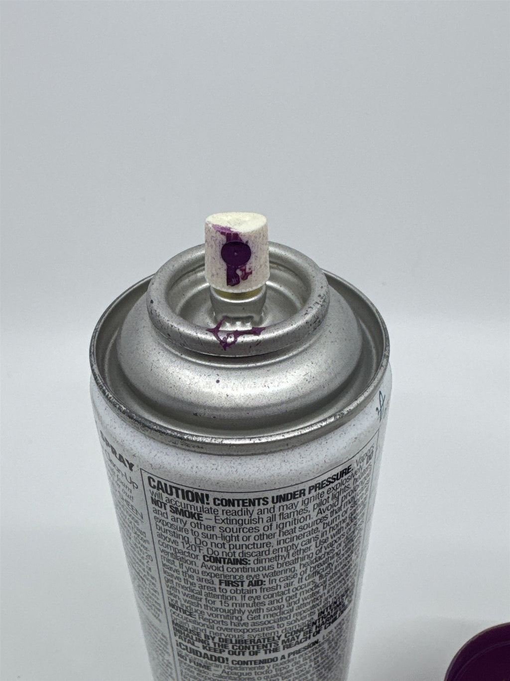 Krylon Home Decor Durable Latex Spray Paint Can Plum Royale Satin 1/3 Full Can