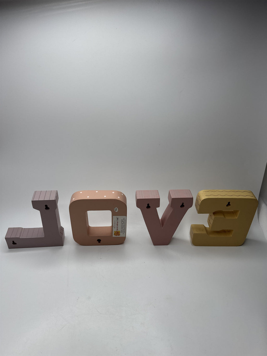 Painted Wood LOVE Letters Vintage Home Interiors Kids Room Wall Art Nursery