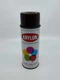 Krylon Interior/Exterior Leather Brown Enamel Spray Paint Can 1/2 Full