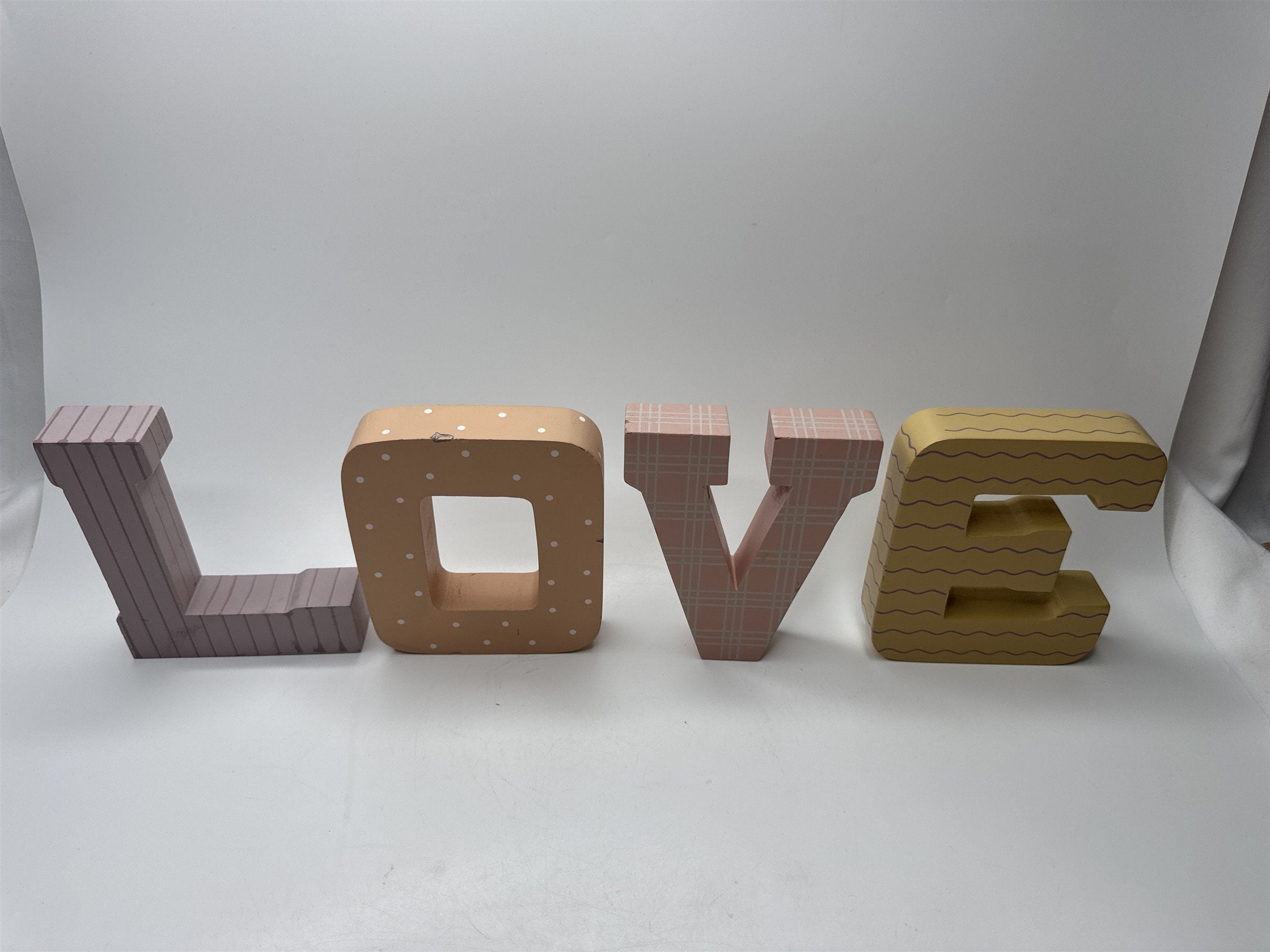 Vintage Wooden LOVE Letters Home Interiors Kids Room Wall Hanging Nursery