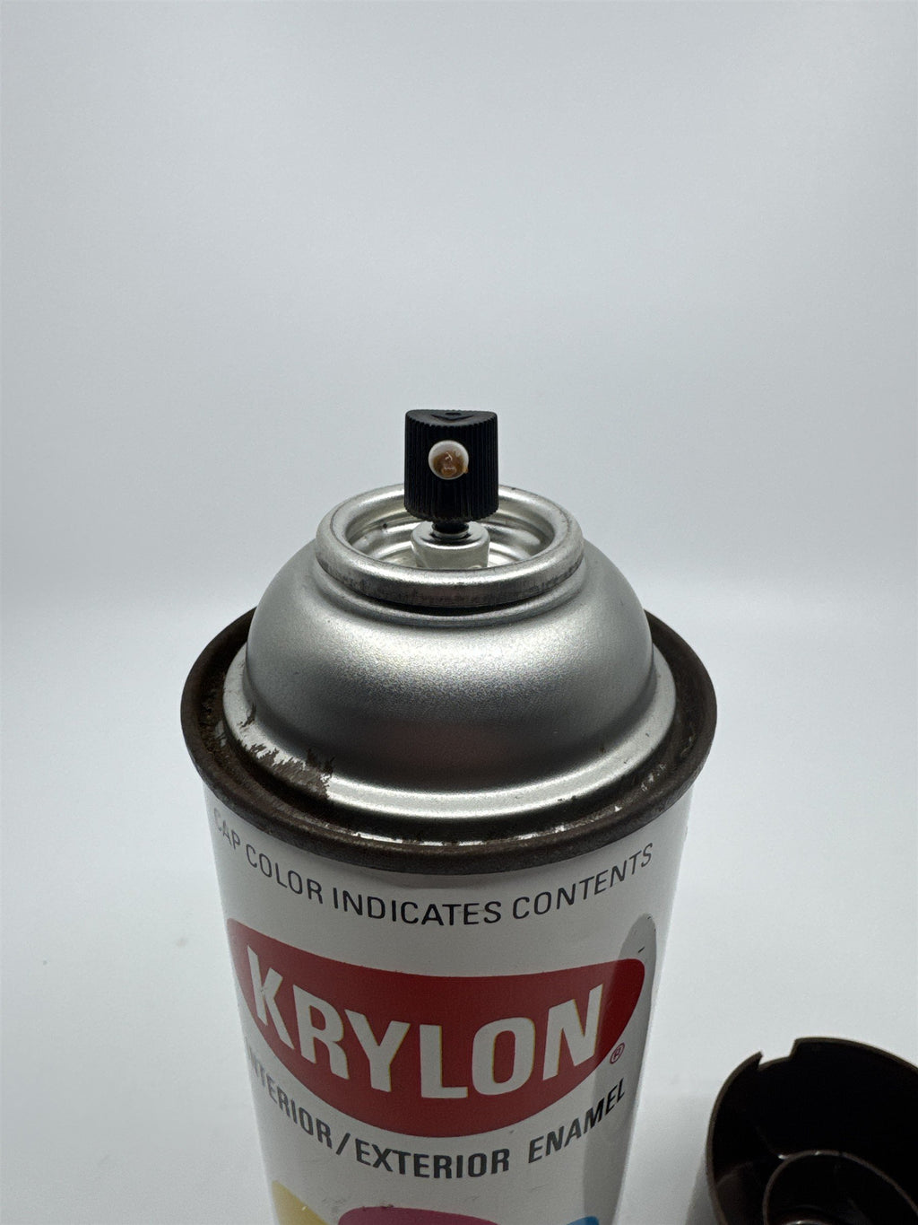 Krylon Interior/Exterior Leather Brown Enamel Spray Paint Can 1/2 Full
