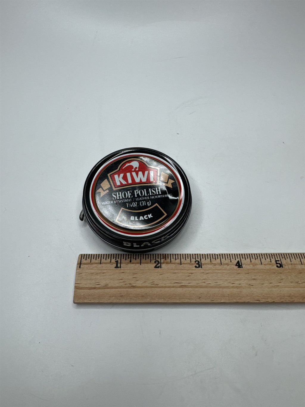Vintage Kiwi Shoe Polish Black Empty Tin (May Have Some Left)