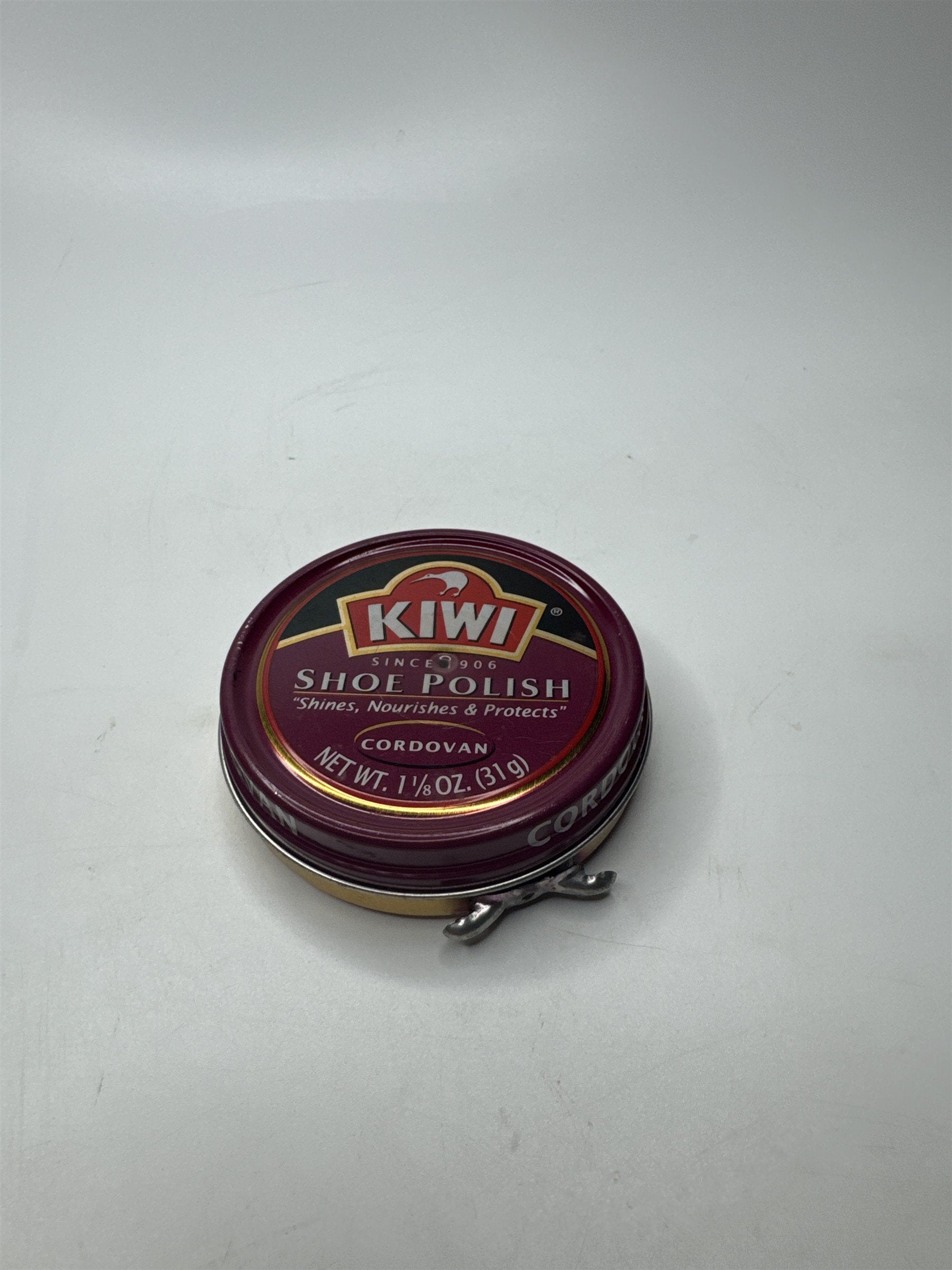 Vintage Kiwi Shoe Polish Cordovian Empty Tin (Has Some Left)