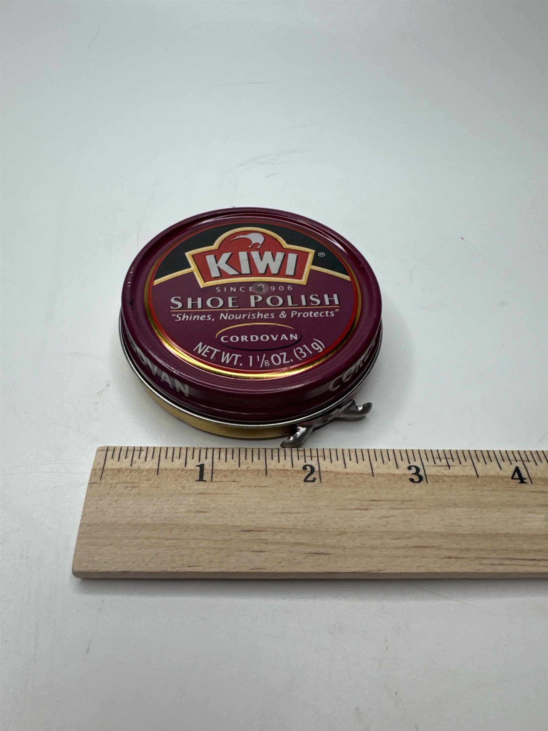 Vintage Kiwi Shoe Polish Cordovian Empty Tin (Has Some Left)