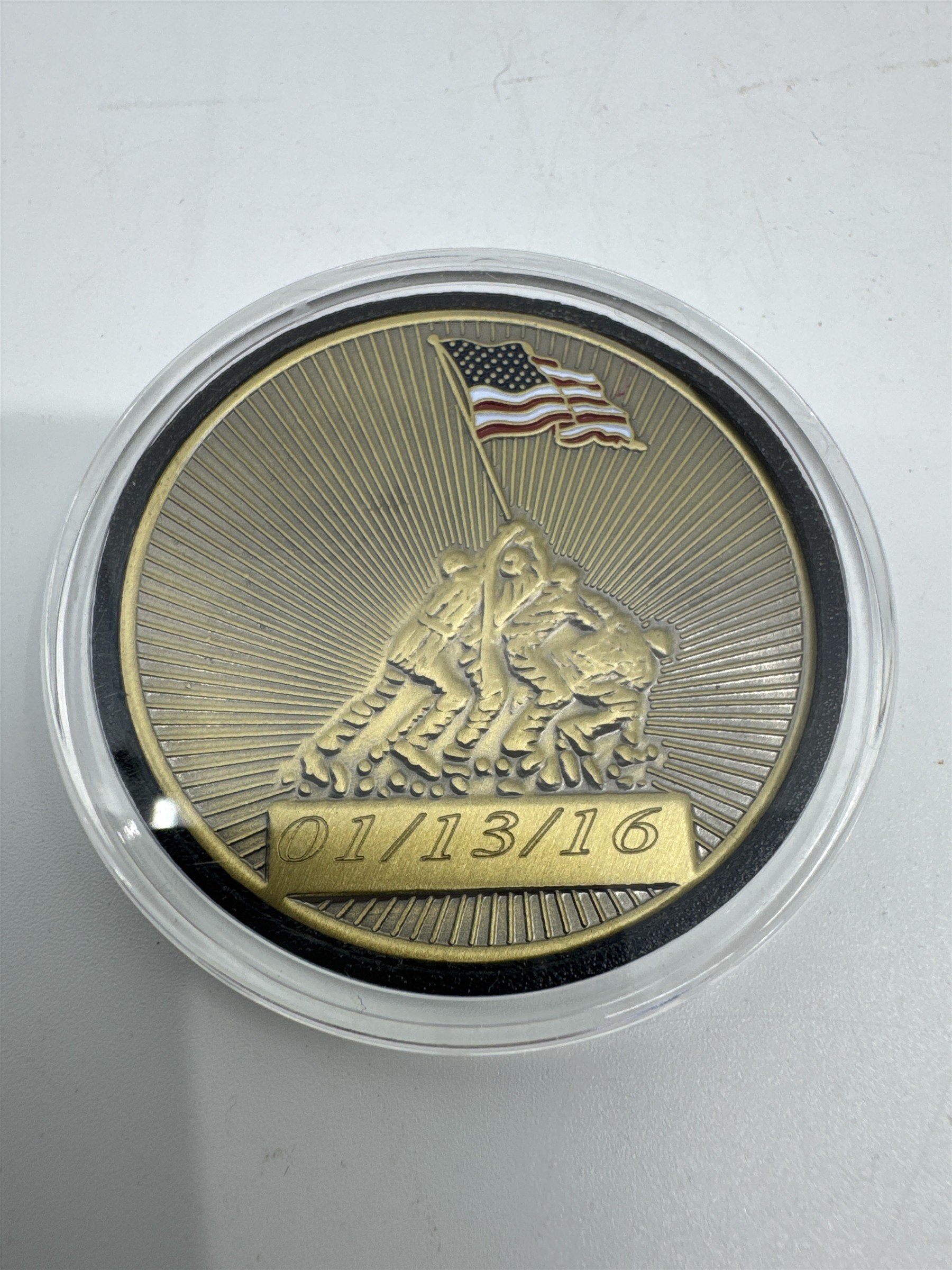 United States Marine Corps The Crucible Challenge Coin 01/13/16 in Plastic