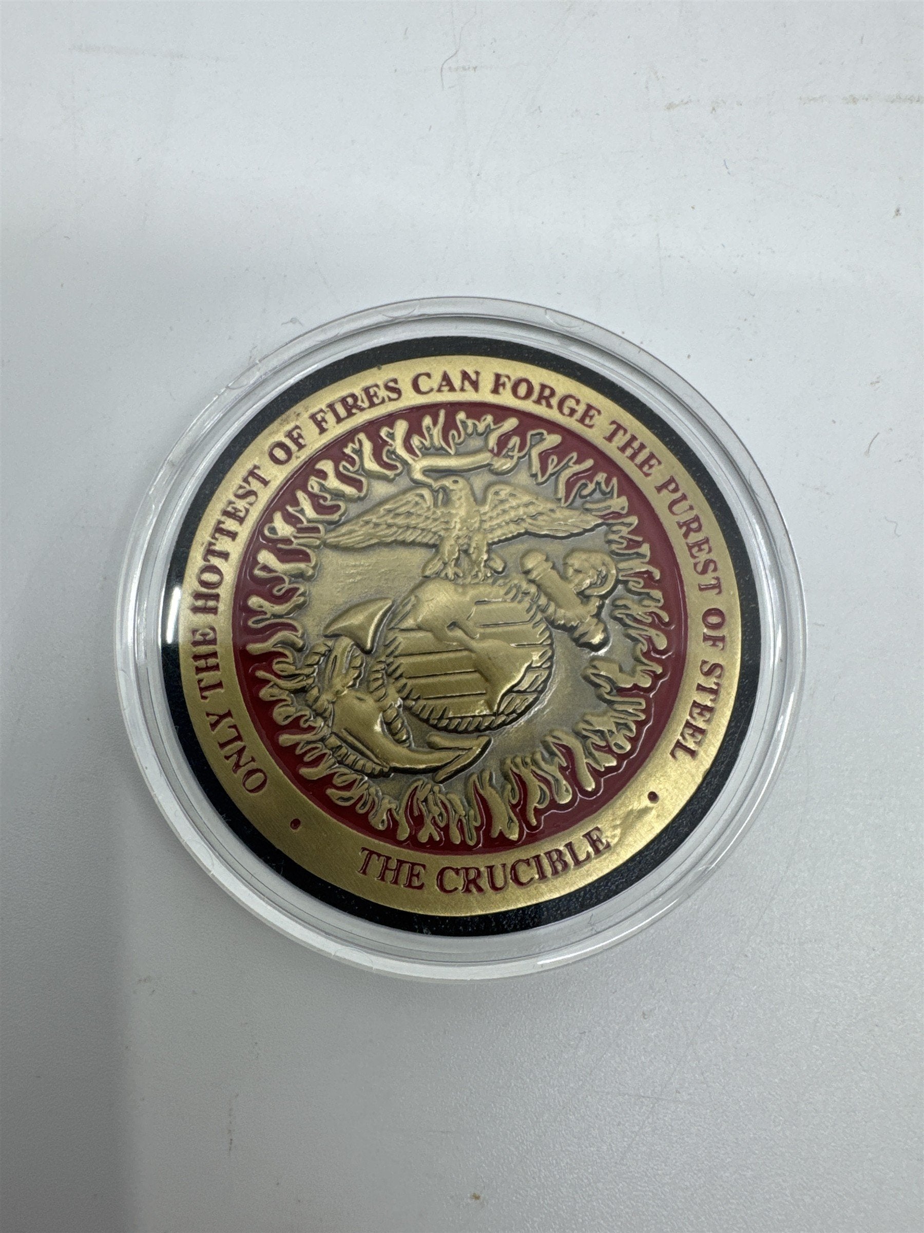 United States Marine Corps The Crucible Challenge Coin 01/13/16 in Plastic