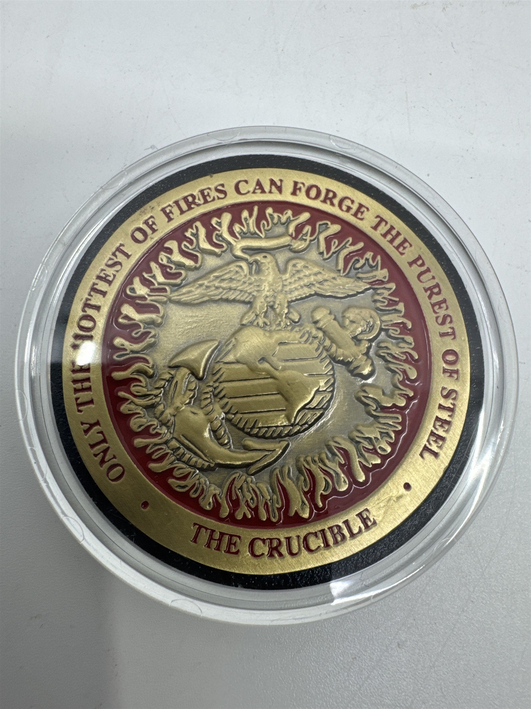 United States Marine Corps The Crucible Challenge Coin 01/13/16 in Plastic