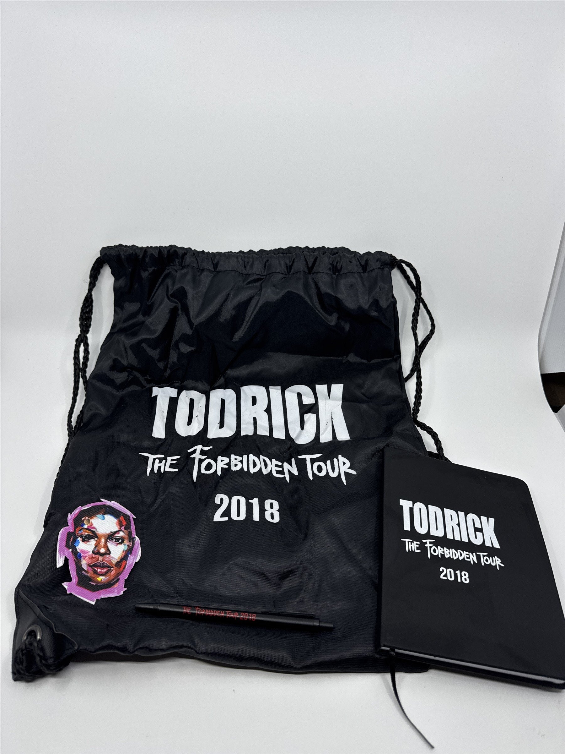 Todrick Hall The Forbidden Tour 2018 VIP Swag Bag /w Pen/Notebook/Patch