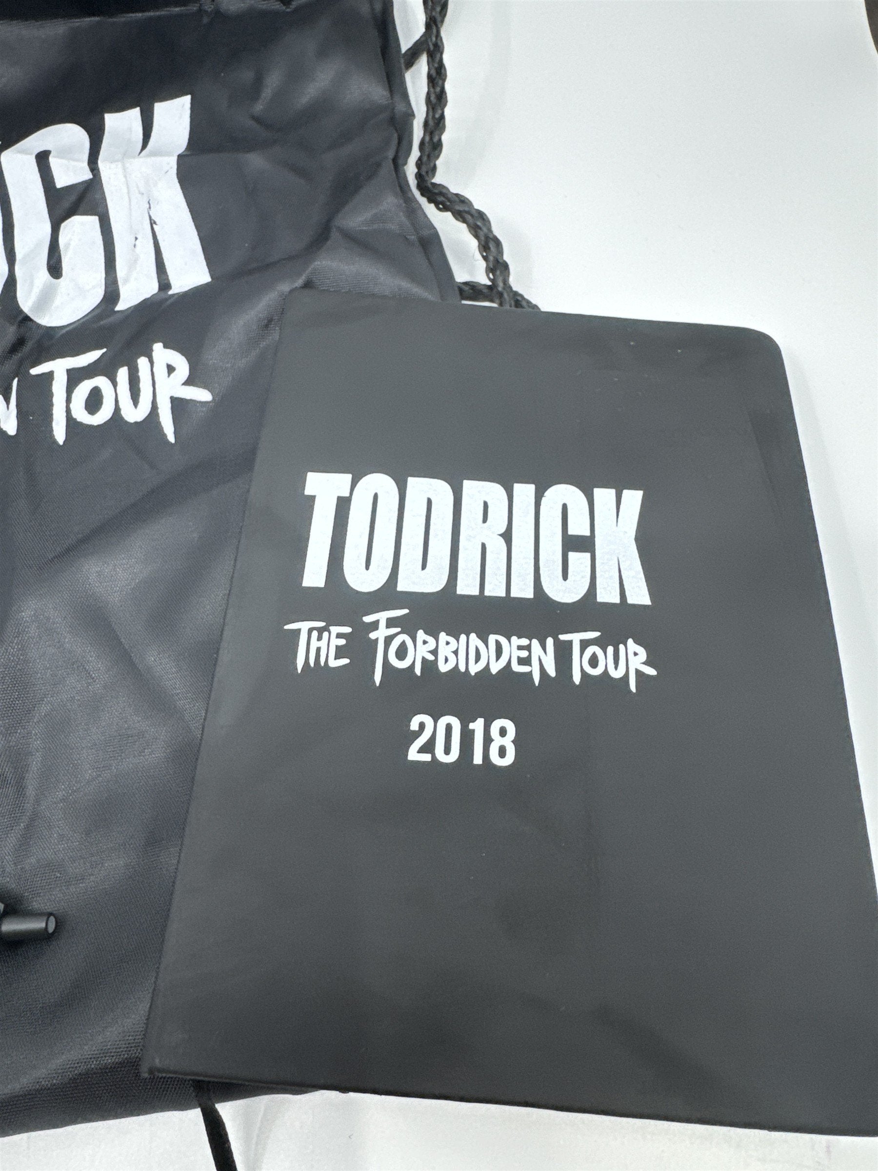 Todrick Hall The Forbidden Tour 2018 VIP Swag Bag /w Pen/Notebook/Patch