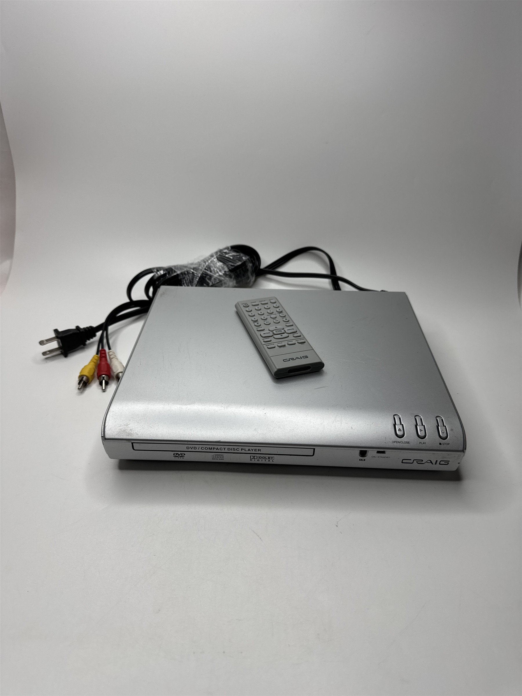 Craig Compact DVD/CD-RW/CD-R Player with Remote Control Silver (Model: CVD327)