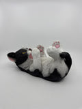 Playful Kitten Cat Black & White Tuxedo Cat Wine Bottle Holder Gift