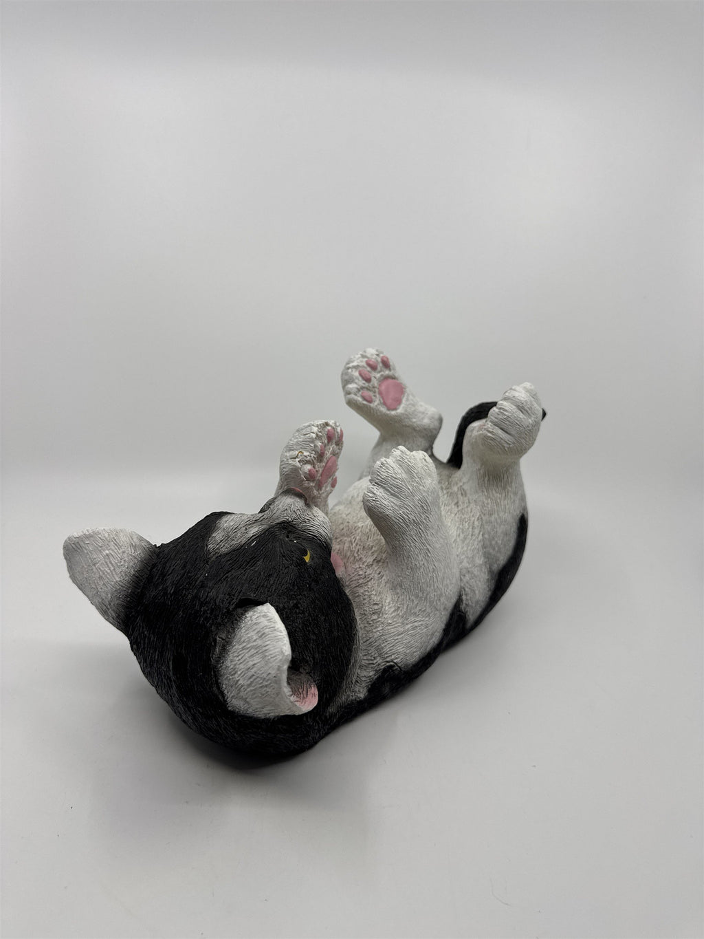 Playful Kitten Cat Black & White Tuxedo Cat Wine Bottle Holder Gift