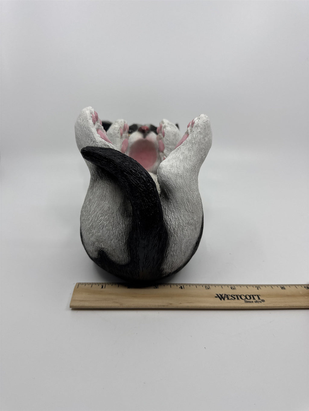 Playful Kitten Cat Black & White Tuxedo Cat Wine Bottle Holder Gift
