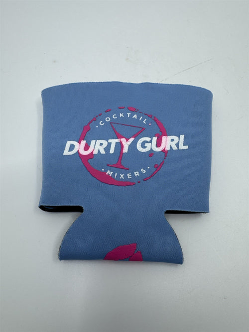Durty Gurl Cocktail Mixers Drink Coozie /w Pink Kiss on Bottom
