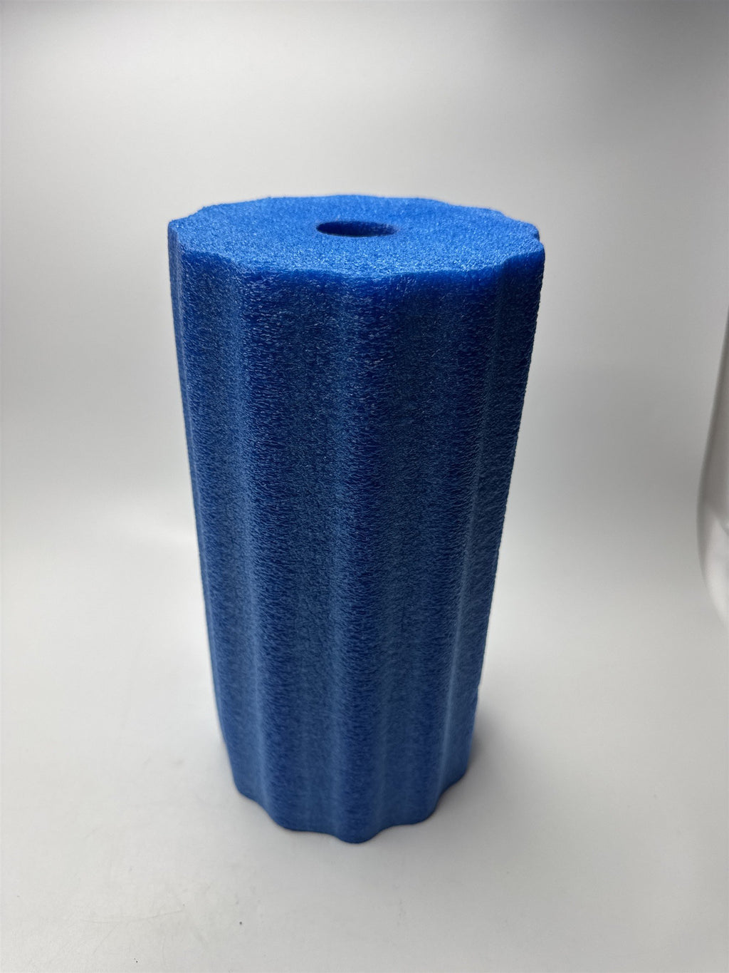 11" Blue Ridged Foam Roller Low Density Roller for Muscles Back Pain Shoulder