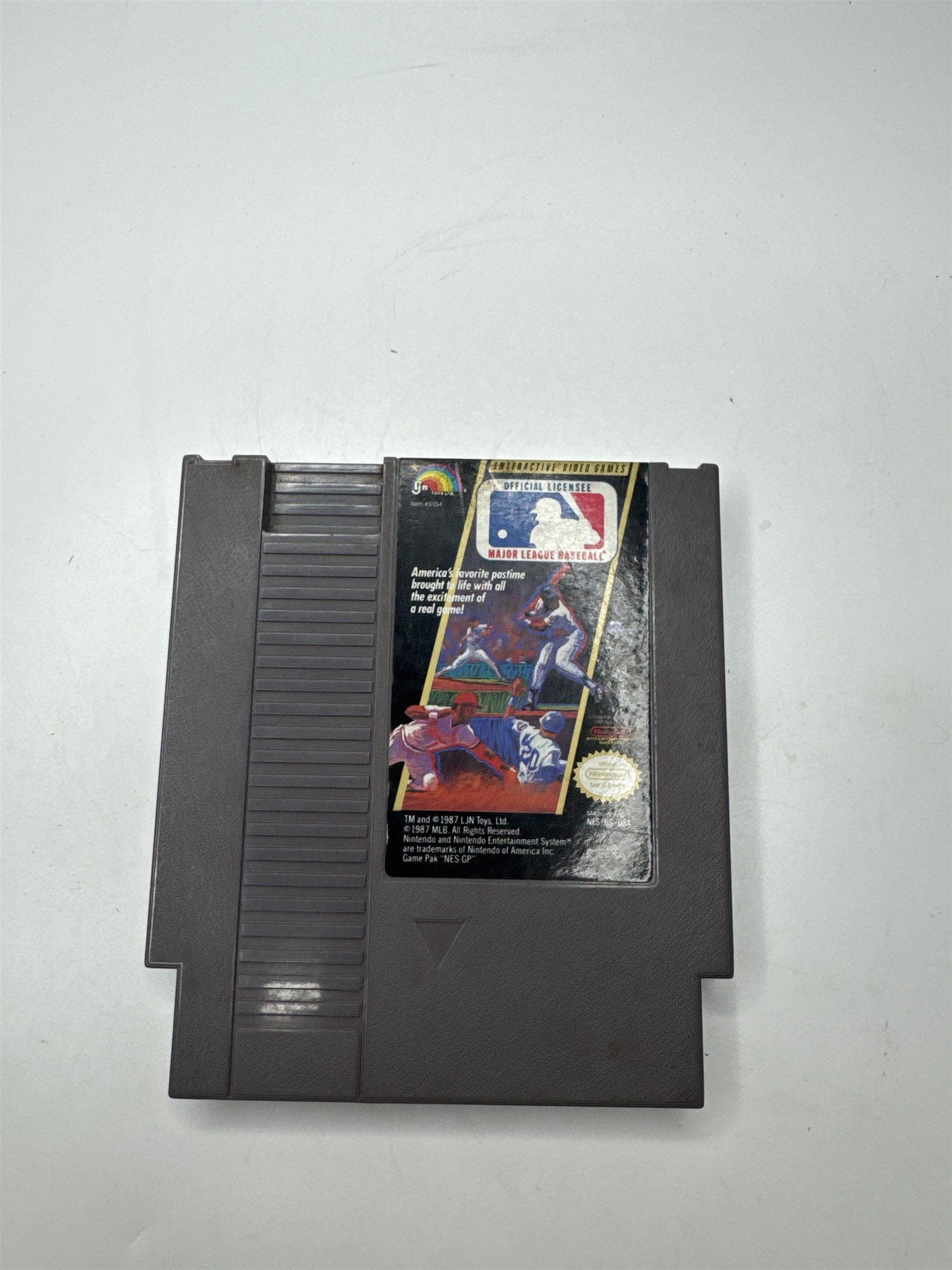 Nintendo NES Enteractive Major League Baseball Video Game 1987 NES-BS-USA