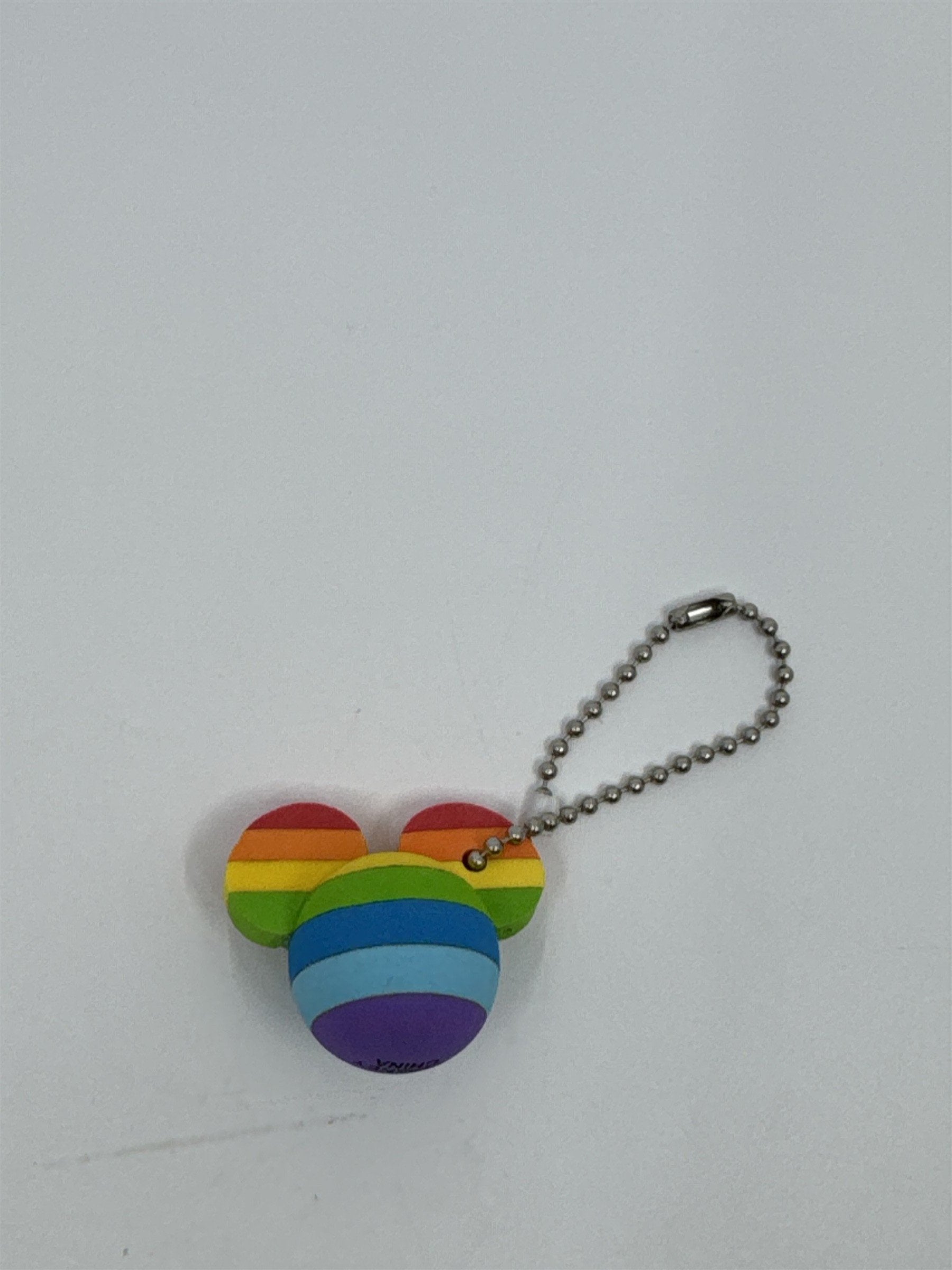 Walt Disney World Rainbow Pride Collection Foam 3D Mickey Mouse Keychain
