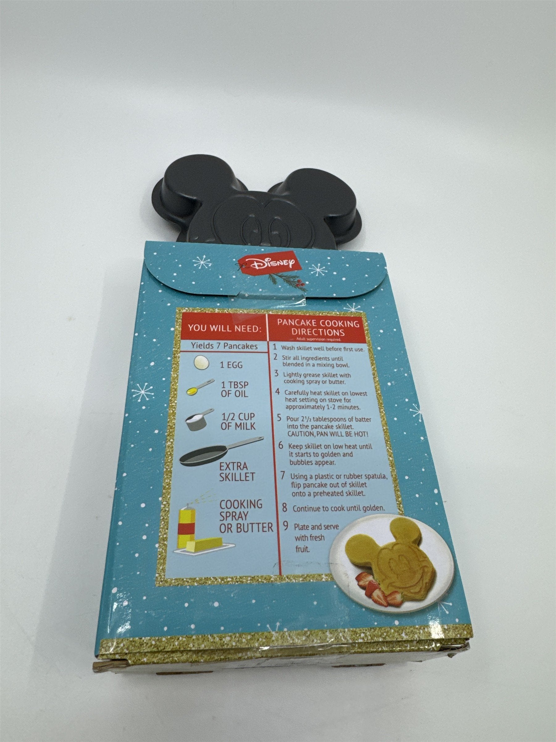 SEALED 2022 Disney Mickey Mouse Pancake Skillet Set for Fluffy Pancakes
