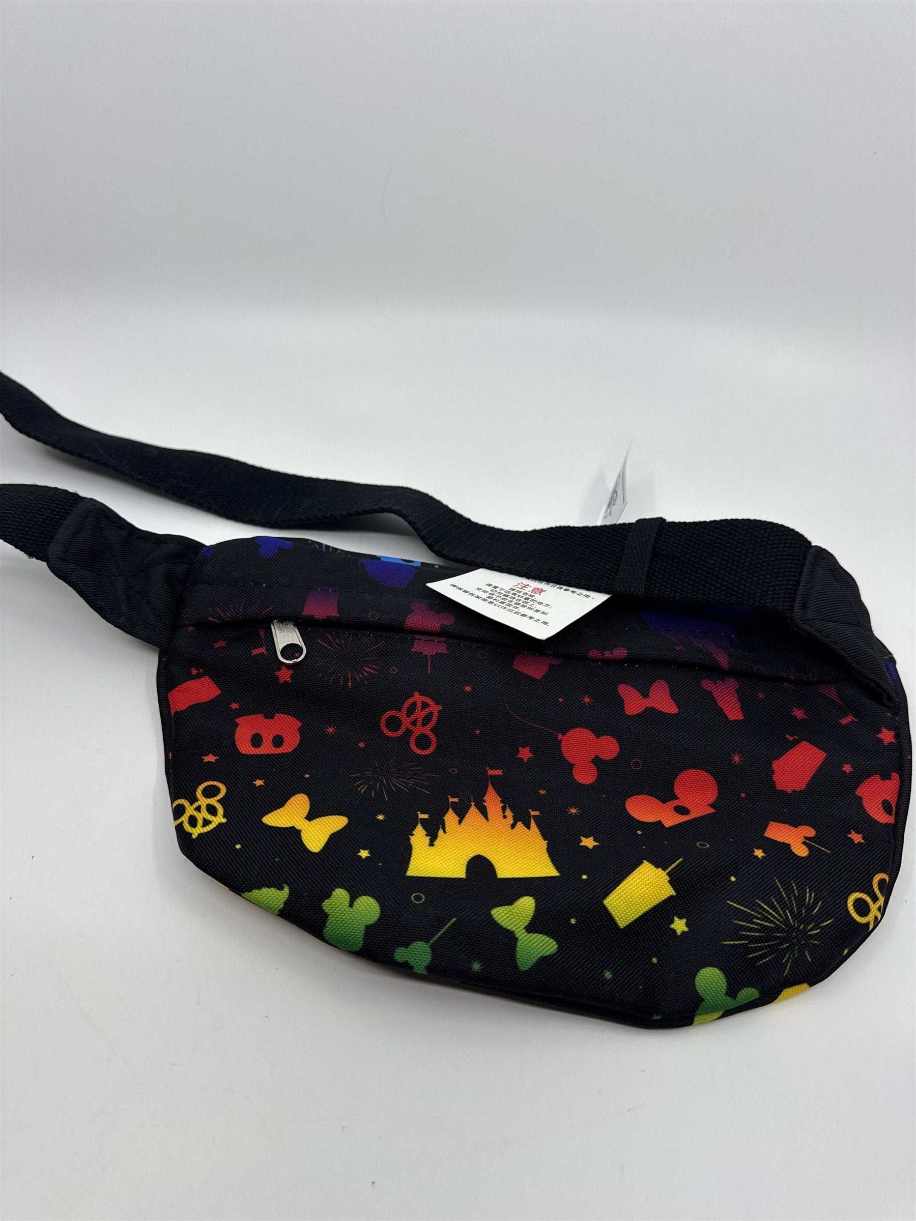 Disney Parks Adjustable Fanny Pack Rainbow Collection Pride LOVE Waist Bag
