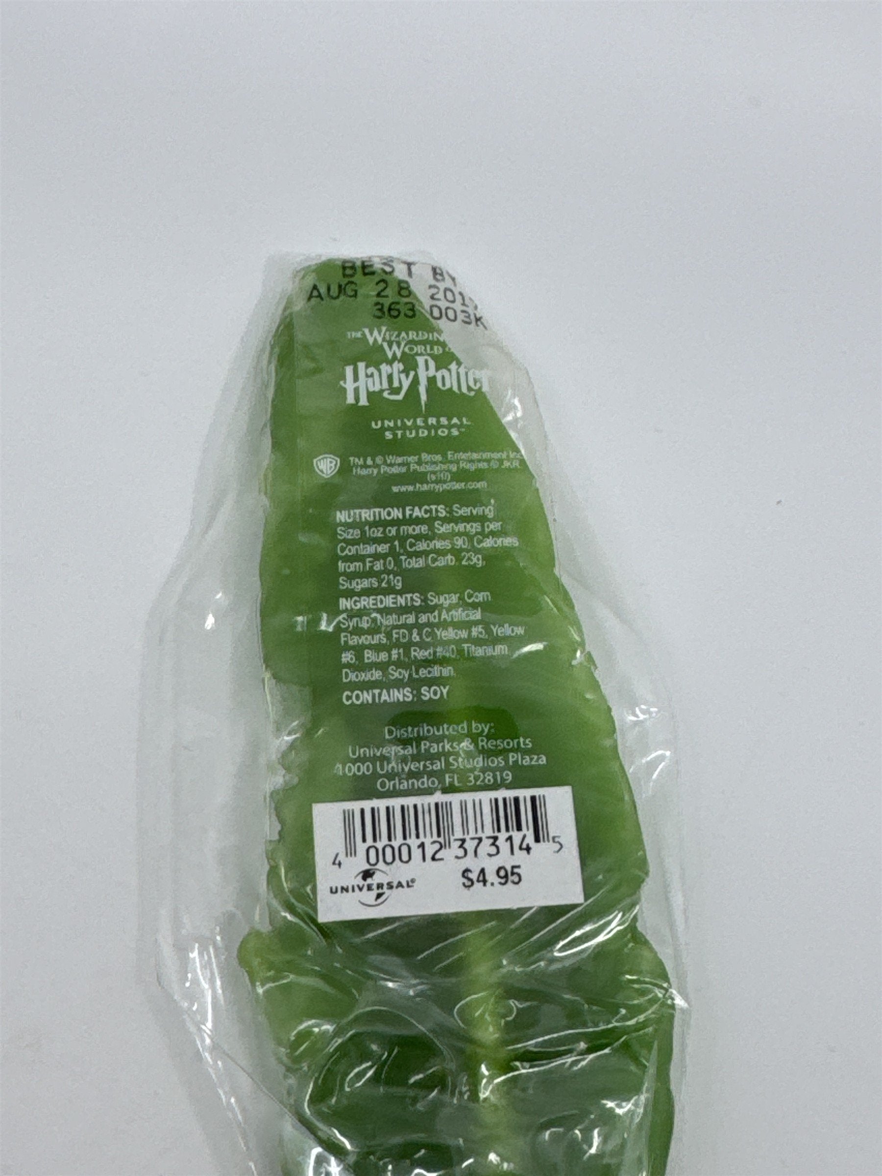 Harry Potter Universal Studios Sugar Quill Green Candy Owl Quill (Expired 2017!)