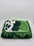Disney Mickey Mouse Tropical Floral Picnic Blanket Convertible Carry Bag NWT