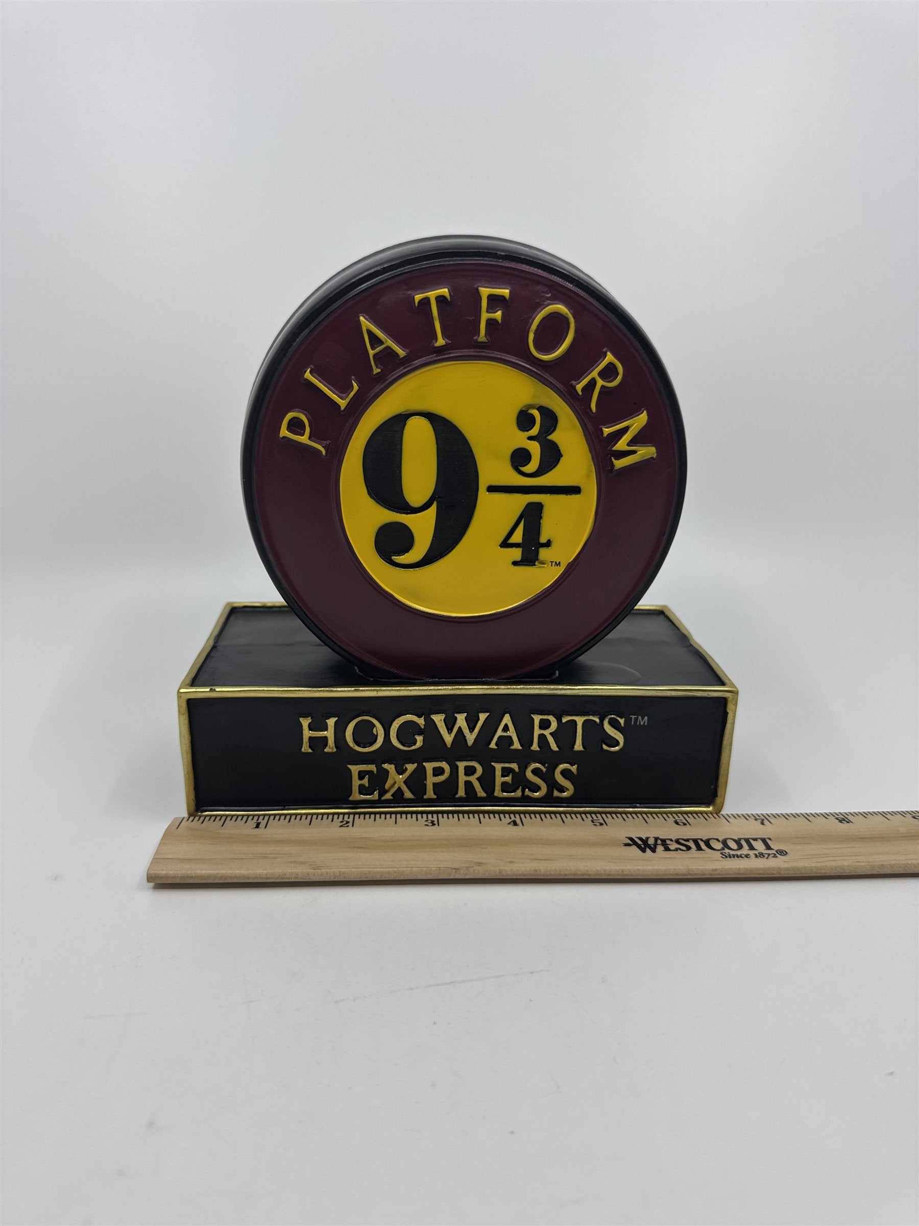 Harry Potter HOGWARTS EXPRESS Platform 9 3/4 Piggy Coin Bank Collectible