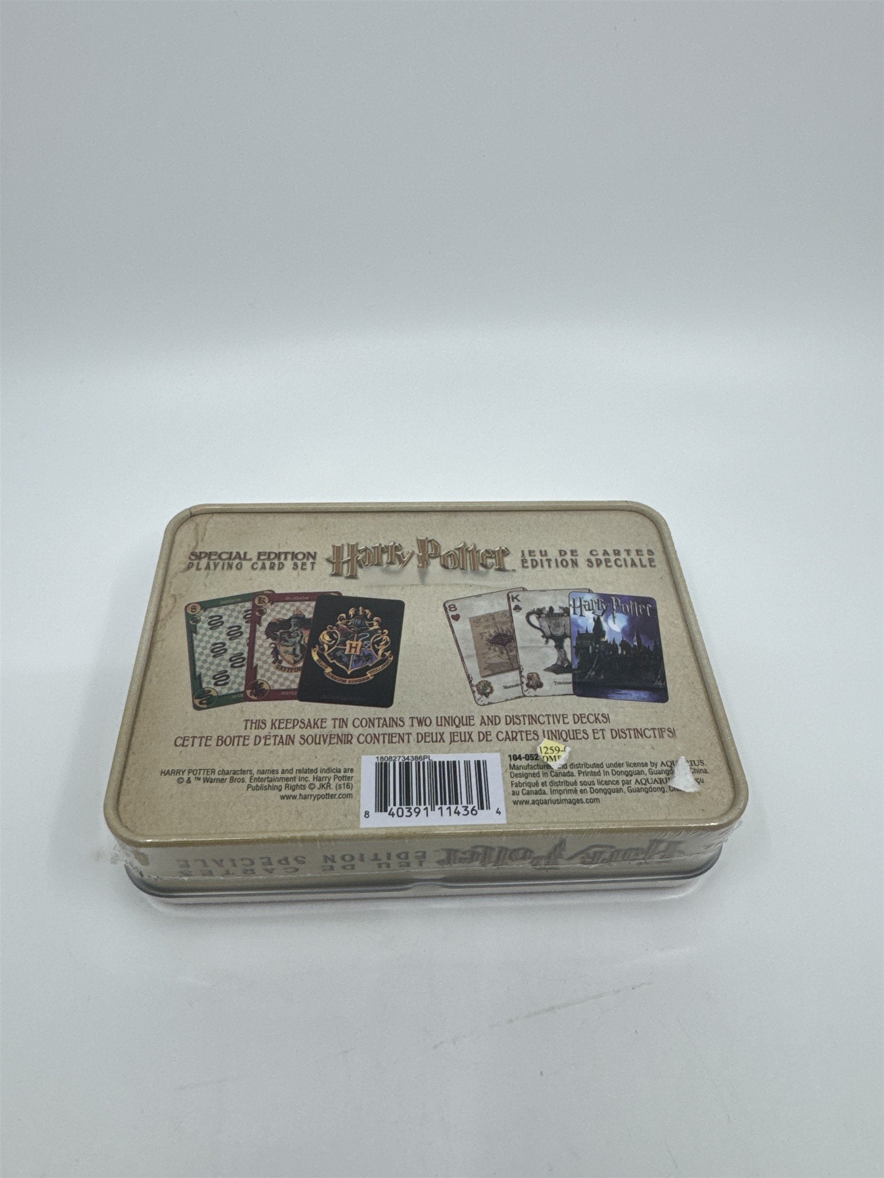 SEALED Harry Potter Special Edition Playing Card Set 2-Pack Set Collectible Tin