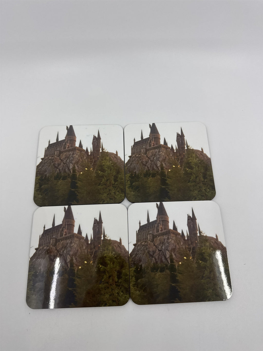 Set of 4 Harry Potter Hogwarts Castle (Florida) Coasters from Shutterfly