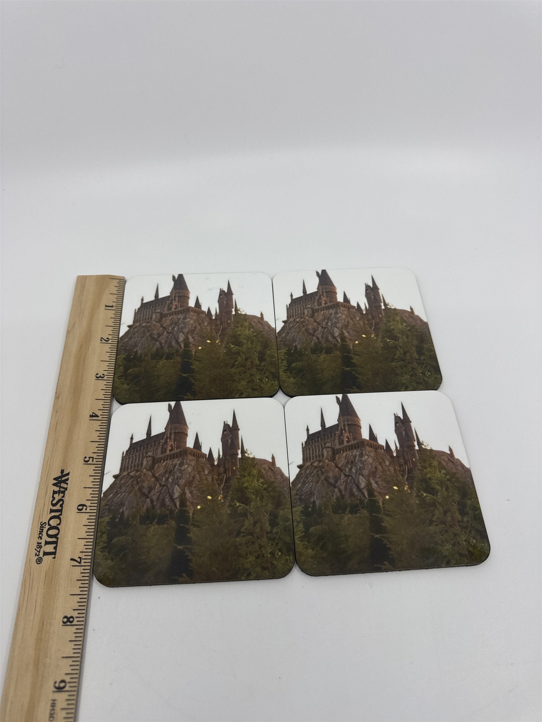 Set of 4 Harry Potter Hogwarts Castle (Florida) Coasters from Shutterfly