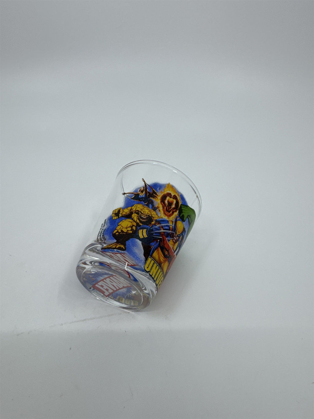 Universal Studios Marvel Shot Glass for David Name Printed on It