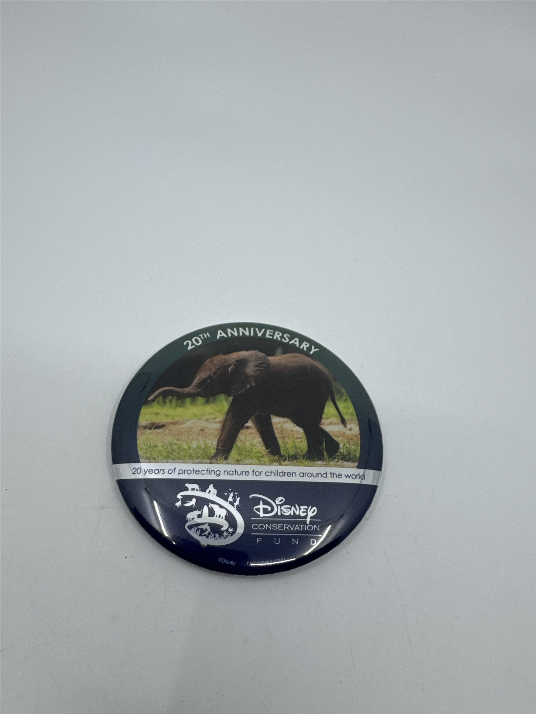 Walt Disney World 20th Anniversary Disney Conservation Fun Elephant Pin