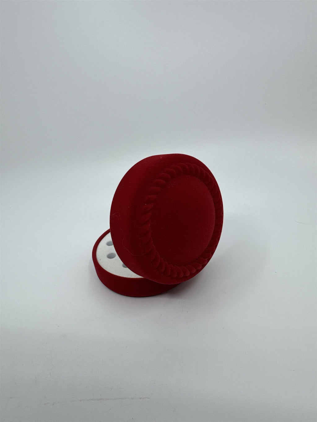 Vintage Red Felt Made in Thailand Jewelry Earring Display Gift Box