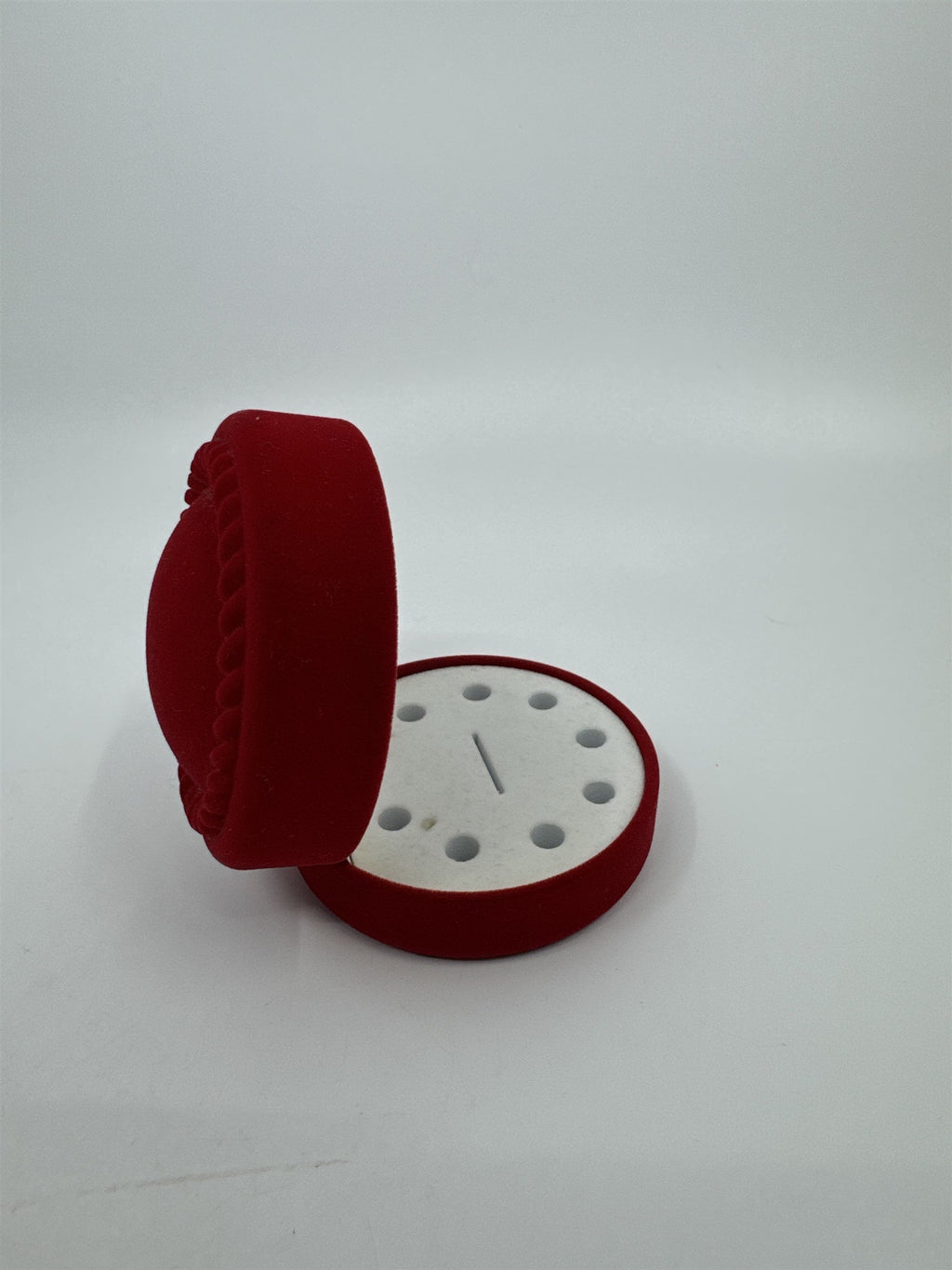 Vintage Red Felt Made in Thailand Jewelry Earring Display Gift Box