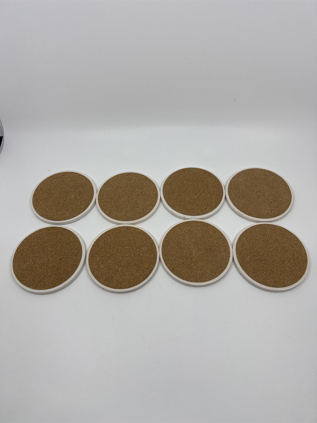 Set of 8 Pfaltzgraff Mosaic Brown/Beige/Blue Drink Coasters