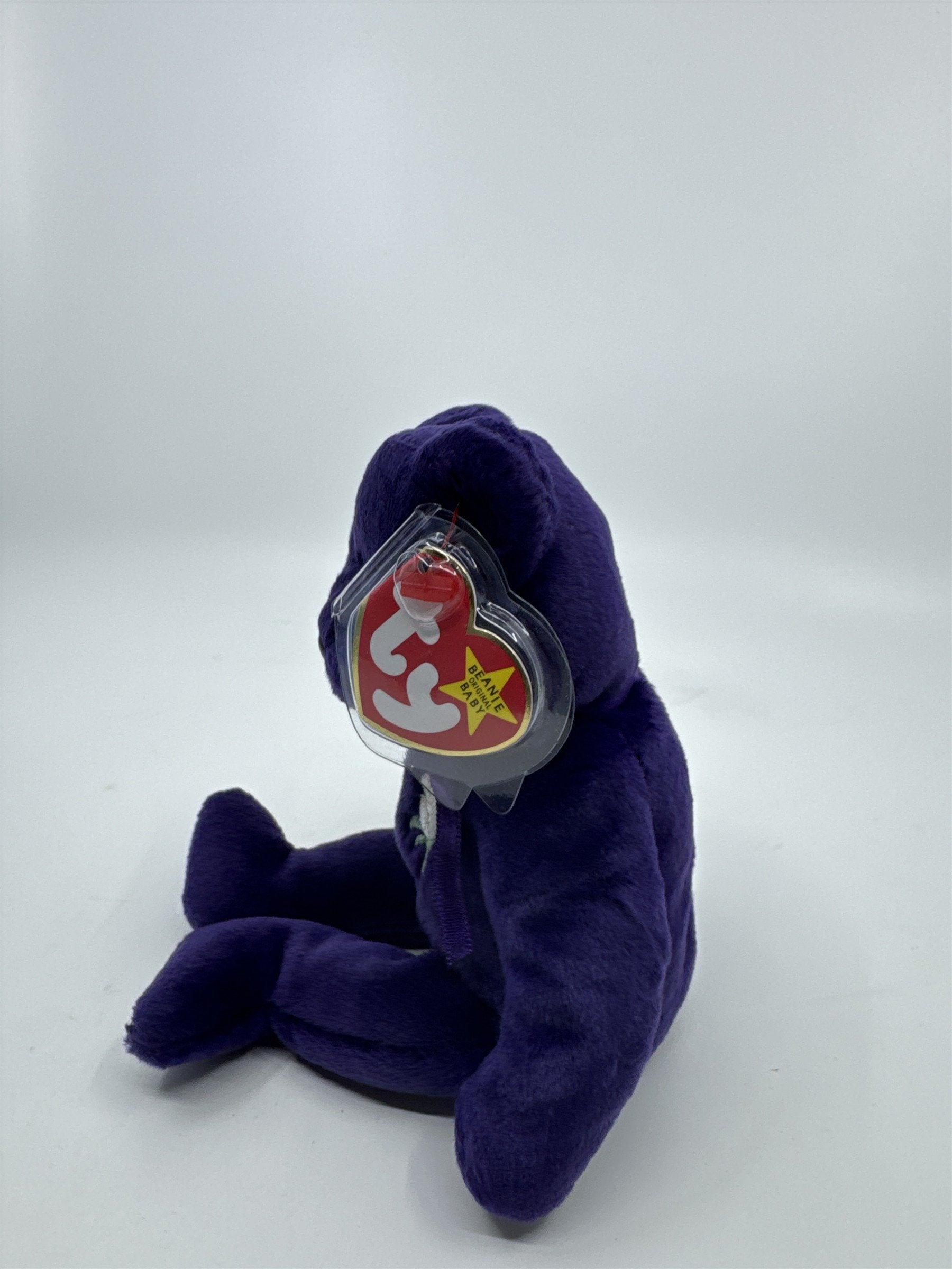 TY Beanie Baby PRINCESS DIANA Purple Teddy Bear 1997 Retired