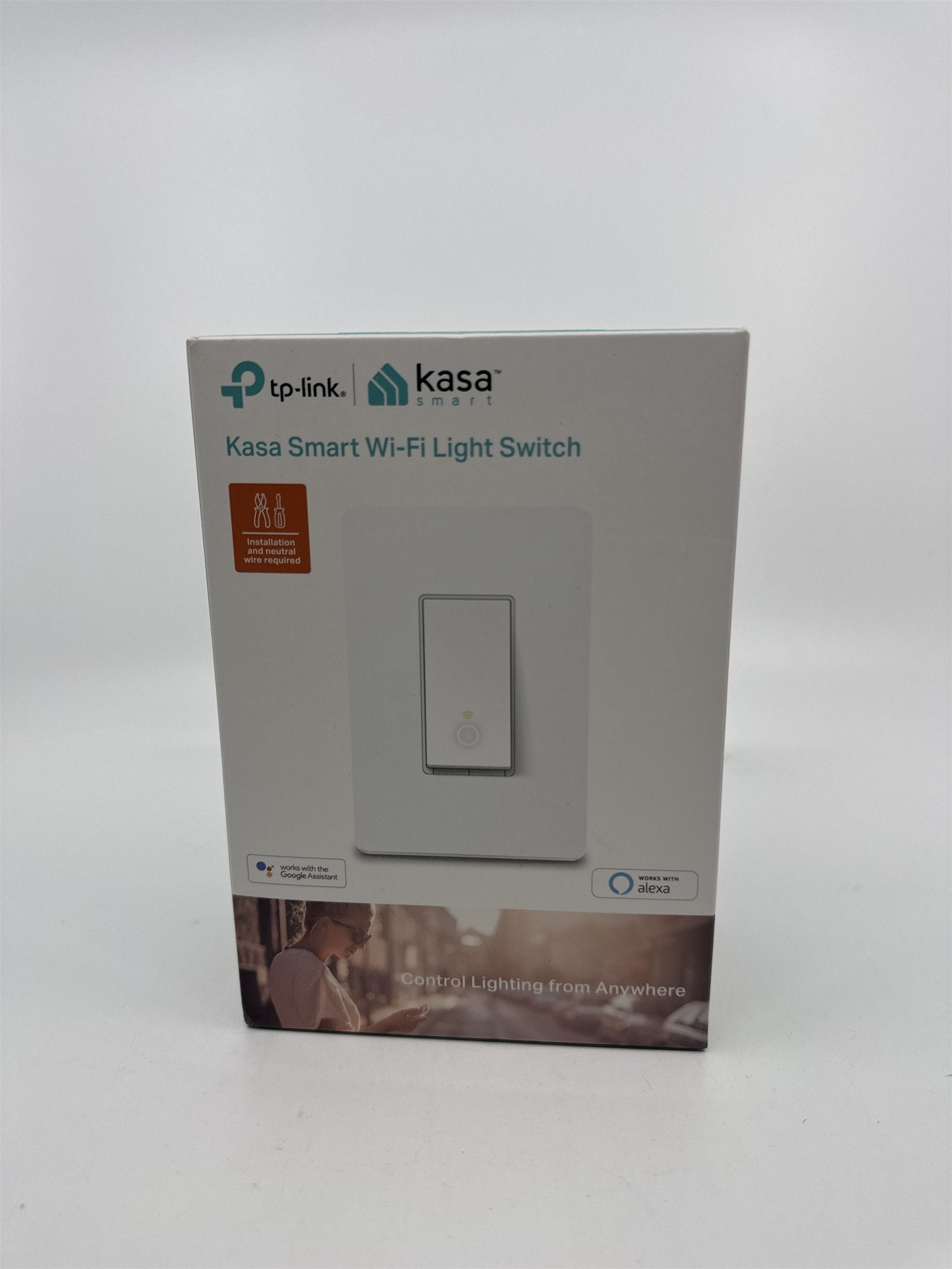 TP-LINK HS200 Smart WiFi Light Switch - White Faceplate